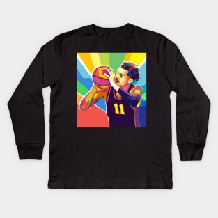 TRAE YOUNG POP ART Kids Long Sleeve T-Shirt